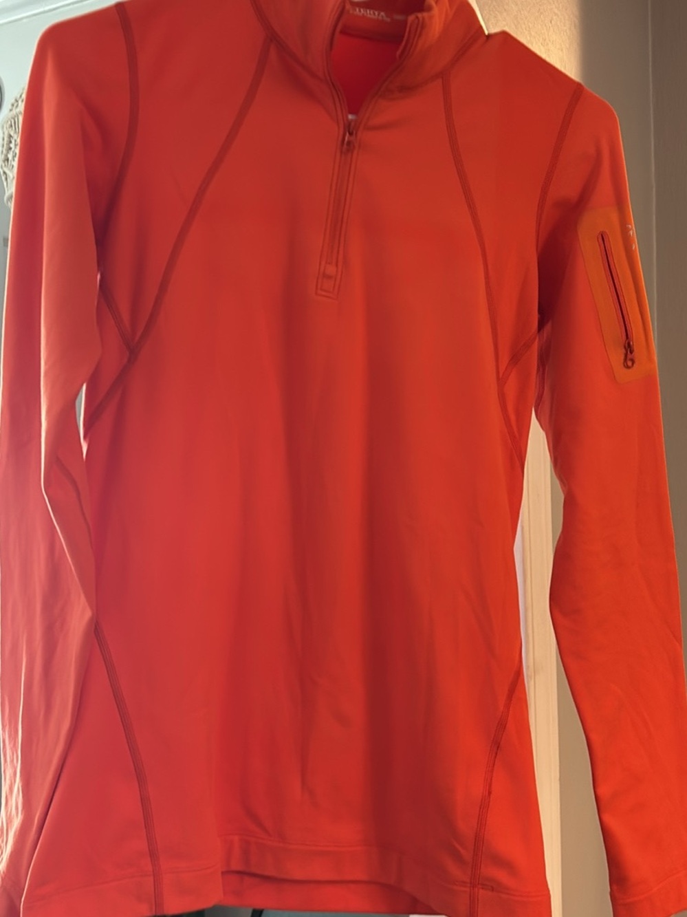 Women’s Orange Half-Zip Performance Pullover
